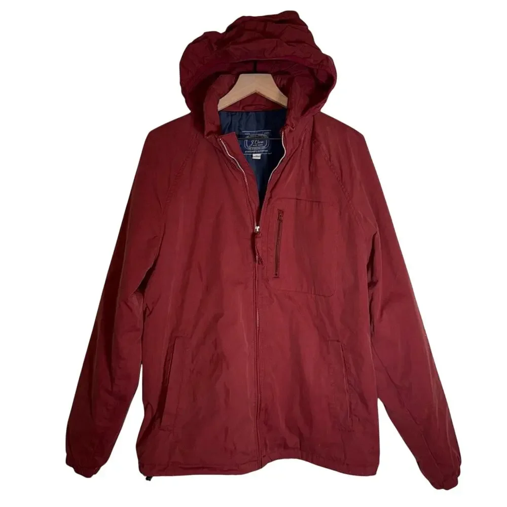 J.CREW sportsmen’s outfitters burnt orange gorpcore hooded jacket M